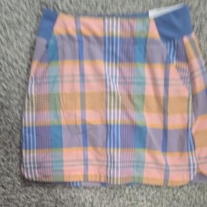 Walter Hagen Colorful Plaid Mini Skirt